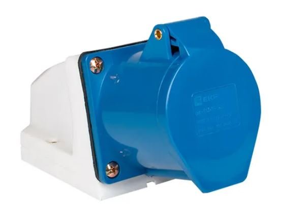 Розетка стационарная наружная 113 2Р+РЕ 16А 220В IP44 (ps-113-16-220)