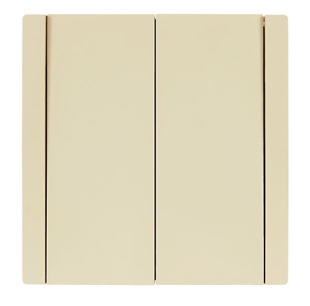 FORTE&PIANO Выключатель 2-клавишный FP405 скрытой установки 10А ваниль (FP-V20-0-10-1-K10)