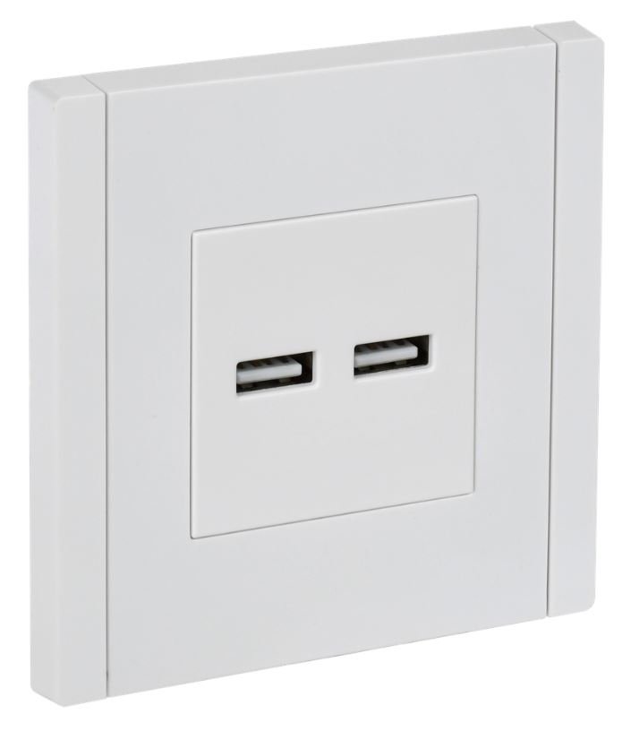 FORTE&PIANO Розетка USB A+A 3,1А FP249 скрытой установки белый (FP-U21-D31-K01)