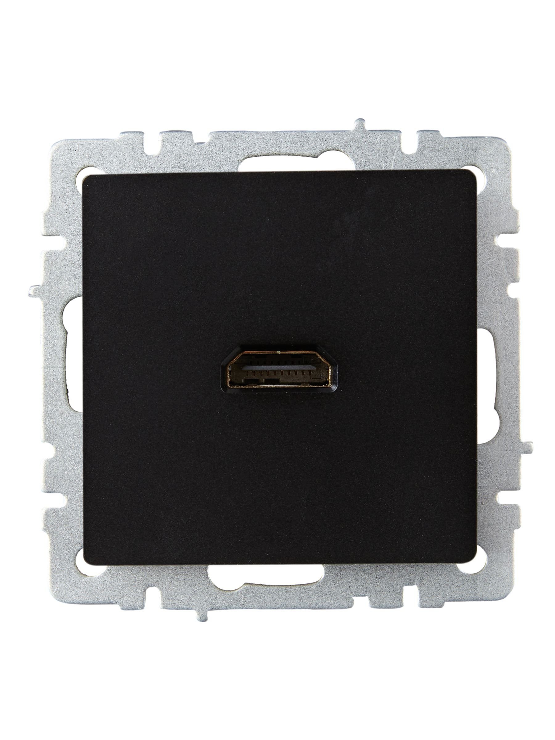 Розетка HDMI BRITE РHDMI-0-БрЧ черный (BR-H10-K02)