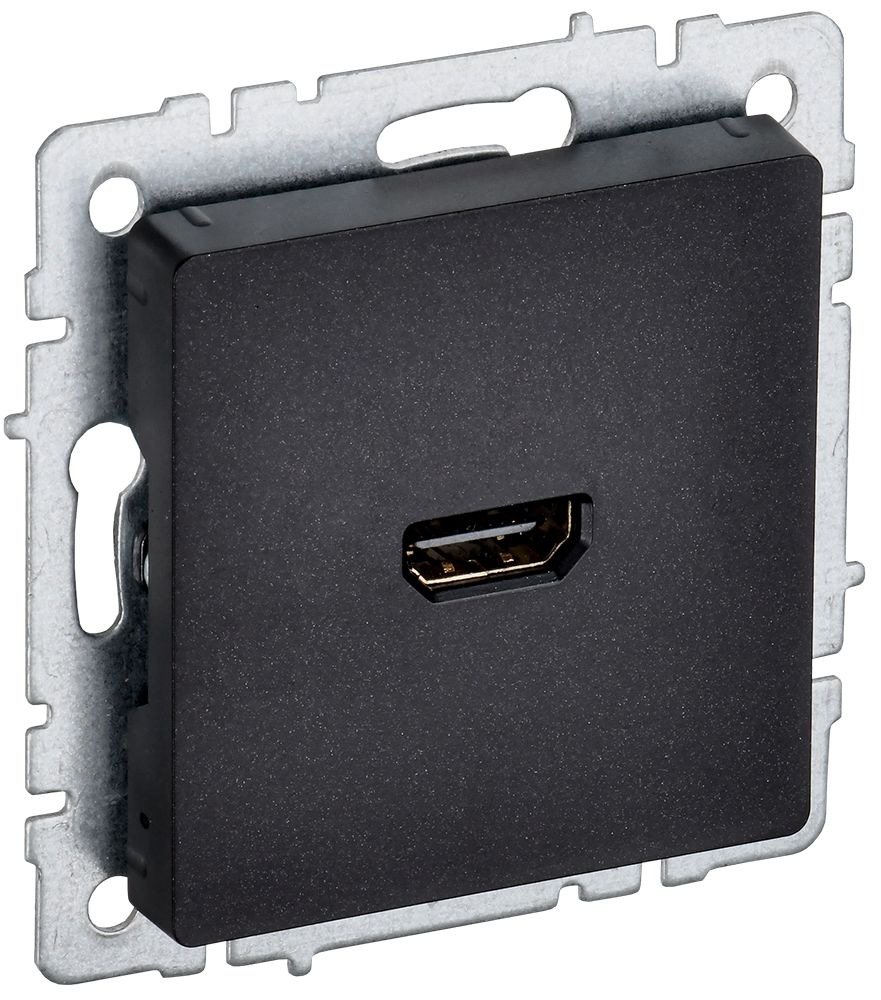 Розетка HDMI BRITE РHDMI-0-БрЧ черный (BR-H10-K02)