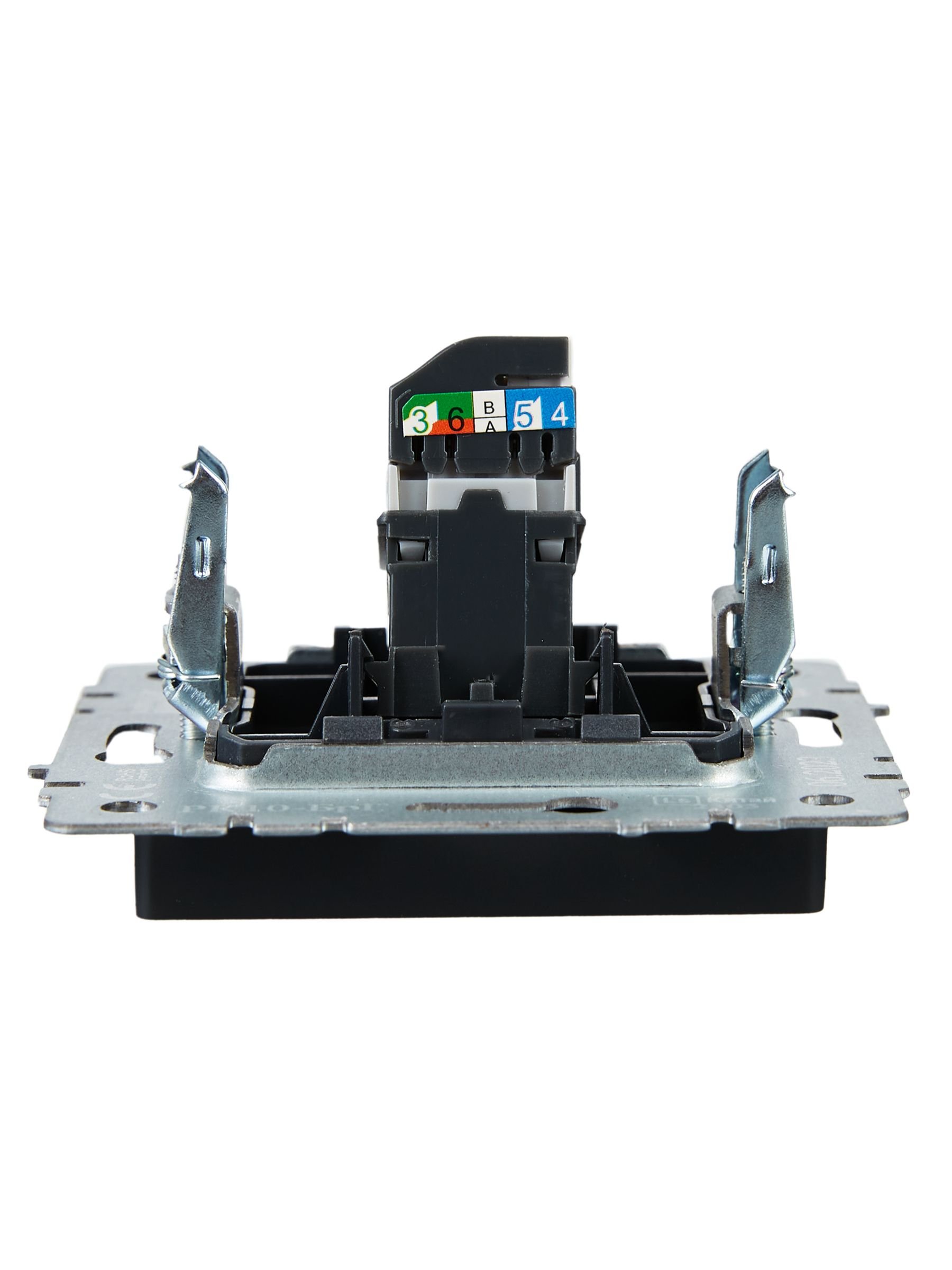 Розетка компьютерная RJ45 BRITE кат.5E РК10-БрГ скрытой установки графит (BR-K10-1-K53)