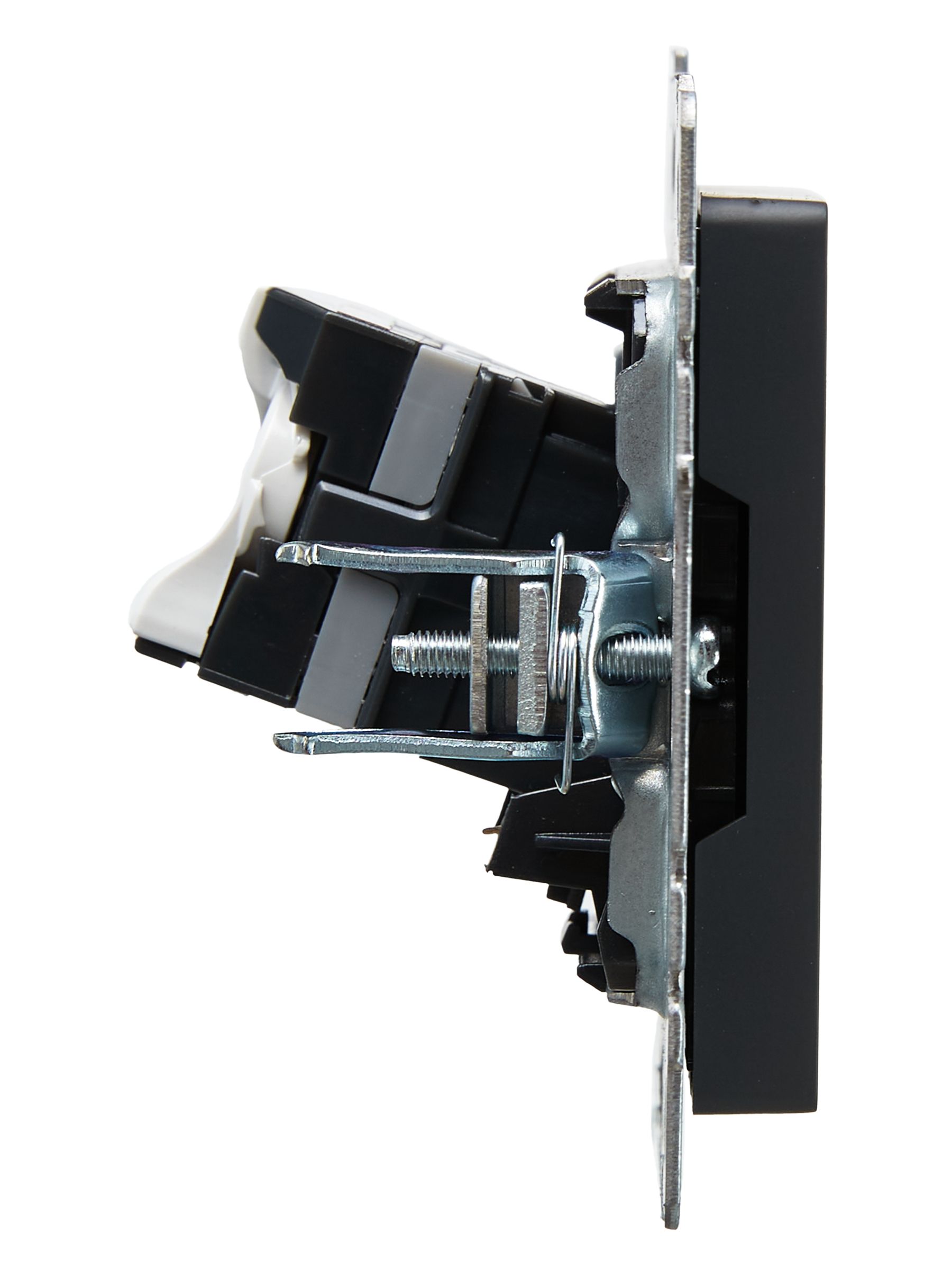 Розетка компьютерная RJ45 BRITE кат.5E РК10-БрГ скрытой установки графит (BR-K10-1-K53)