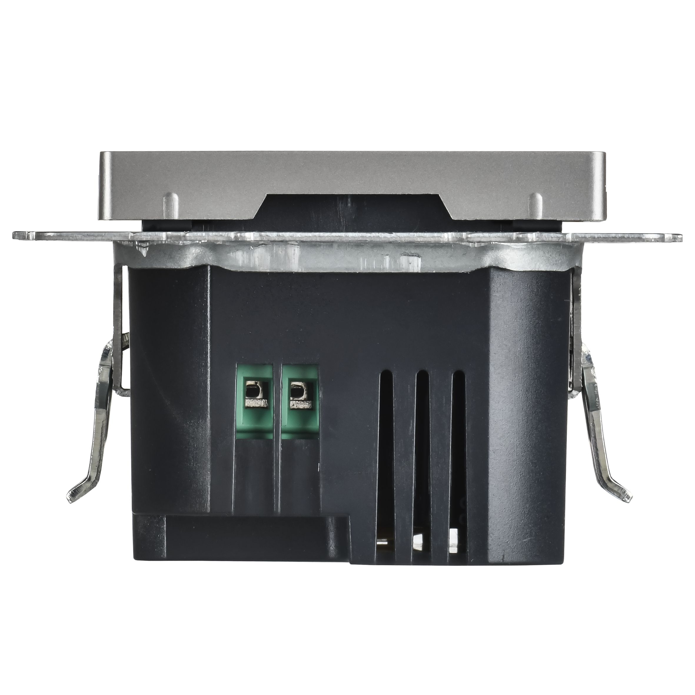 Розетка USB BRITE A+C 45Вт высокоскоростная зарядка РЮ11-2-БрС скрытой установки сталь (BR-U22-045-K46)