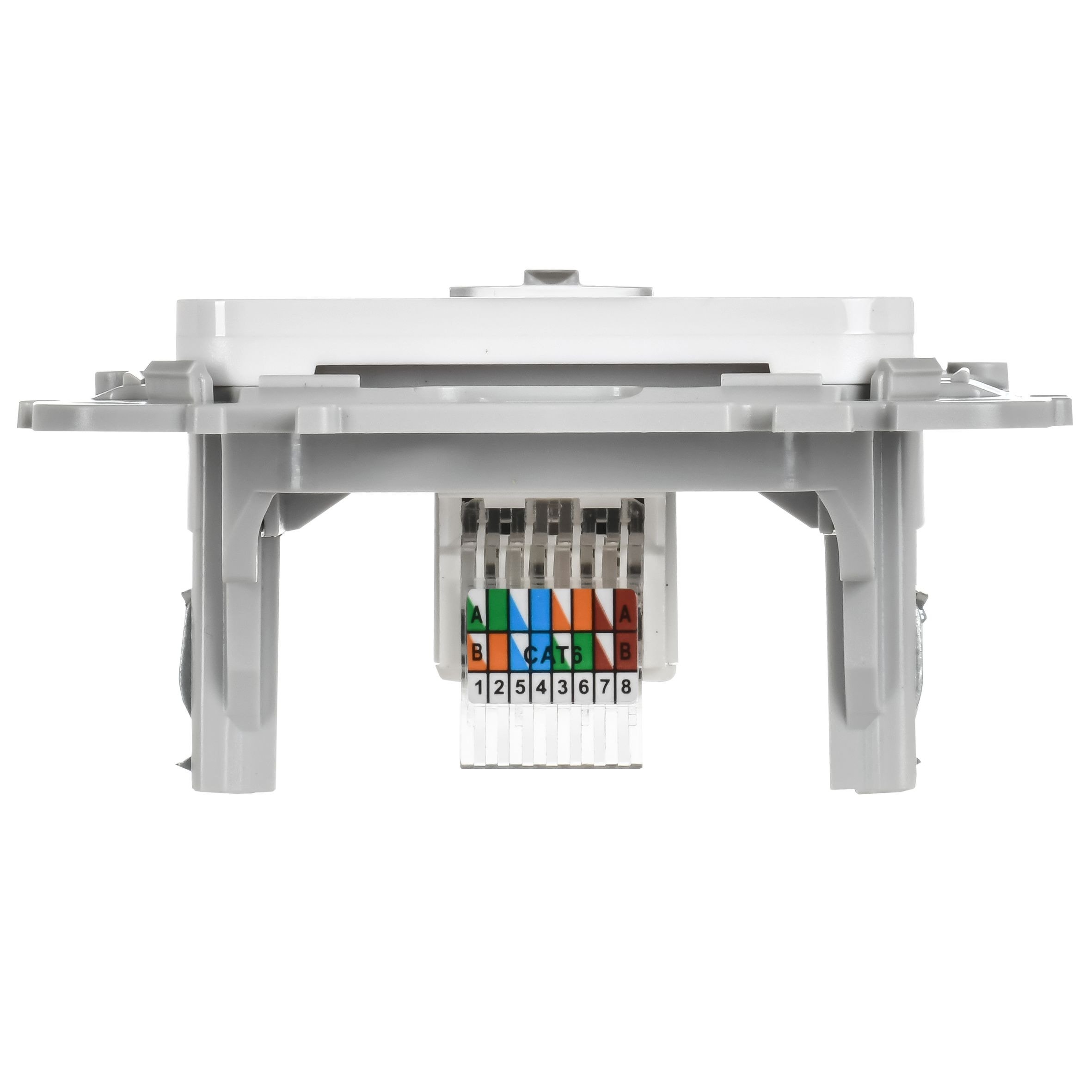 FLITE Розетка компьютерная RJ45 кат 6 UTP РК6-1-0-ФлБ скрытой установки белый (FI-K12-2-K01)