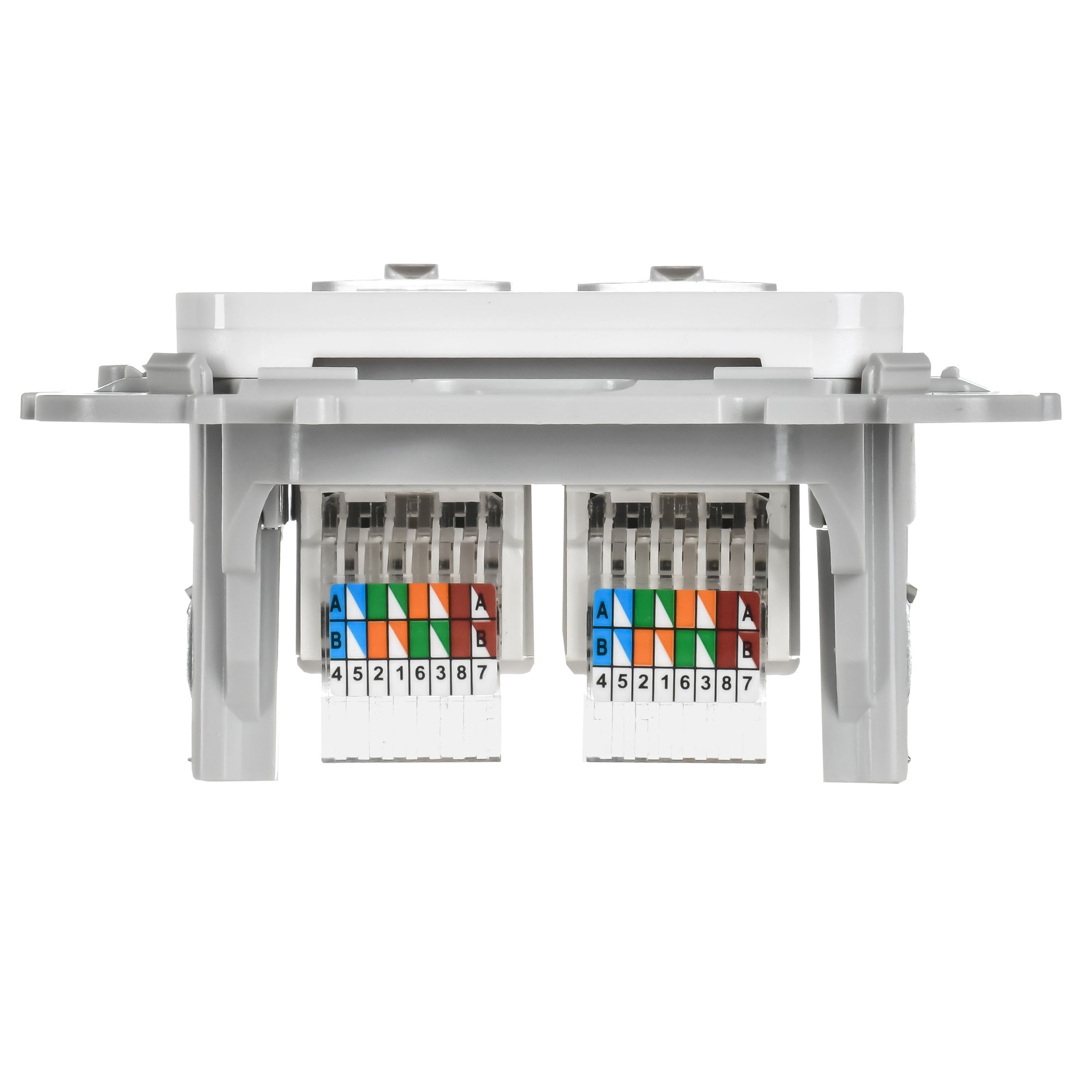 FLITE Розетка 2-местная компьютерная RJ45 кат 5Е UTP РК5е-2-0-ФлБ скрытой установки белый (FI-K22-1-K01)