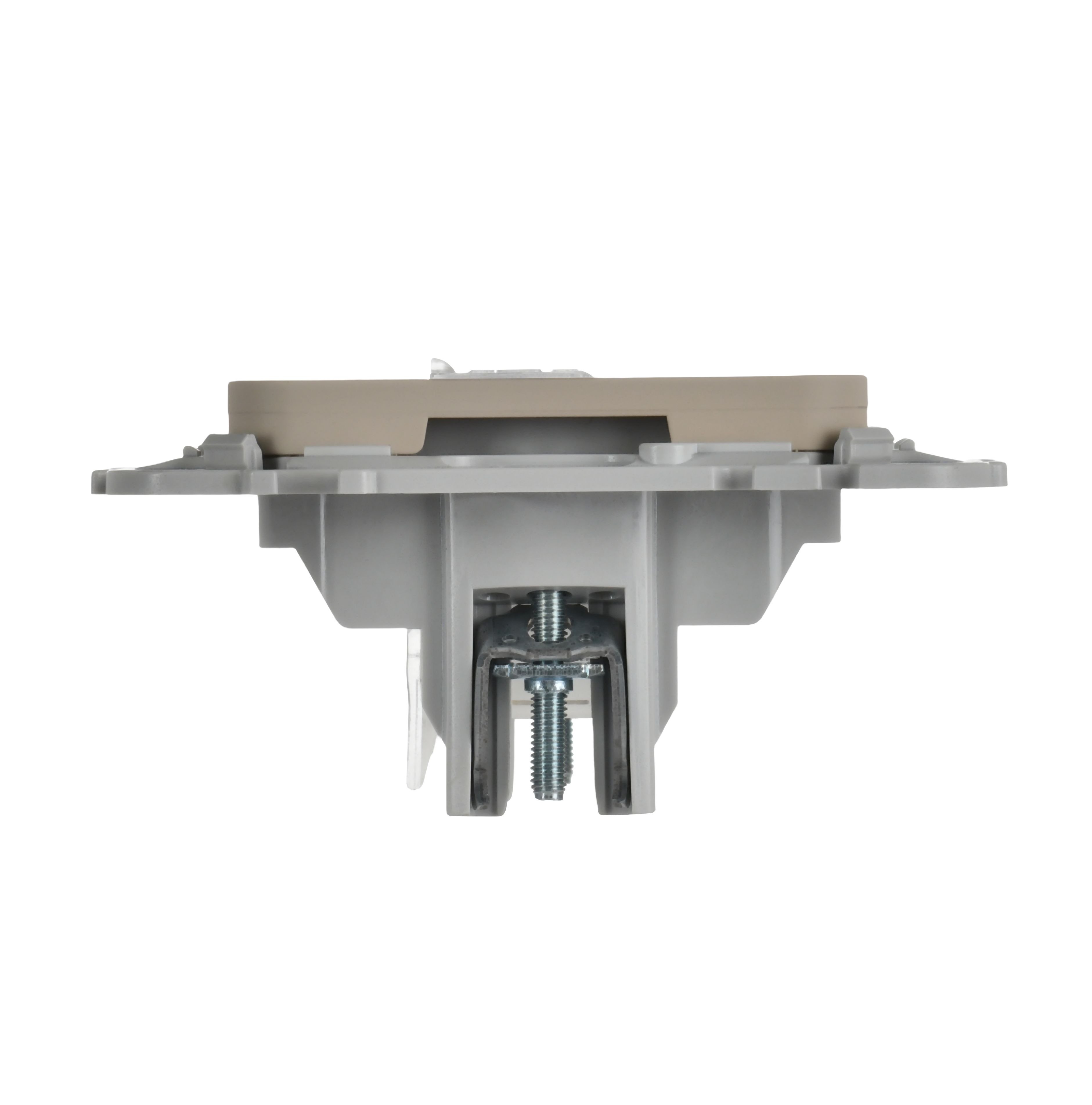 FLITE Розетка компьютерная RJ45 кат 6 UTP РК6-1-0-ФлЛ скрытой установки льняной (FI-K12-2-K88)