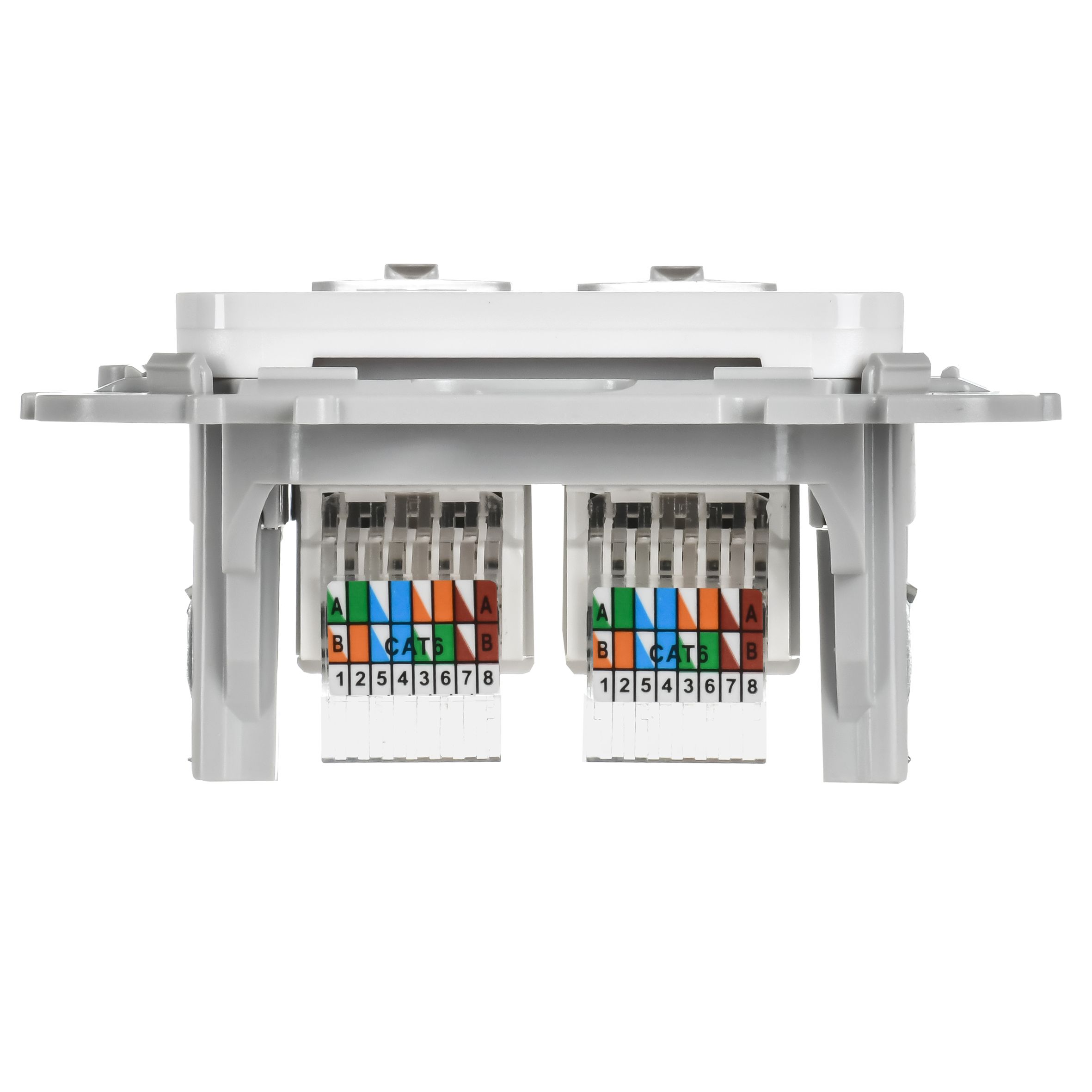 FLITE Розетка 2-местная компьютерная RJ45 кат 6 UTP РК6-2-0-ФлБ скрытой установки белый (FI-K22-2-K01)