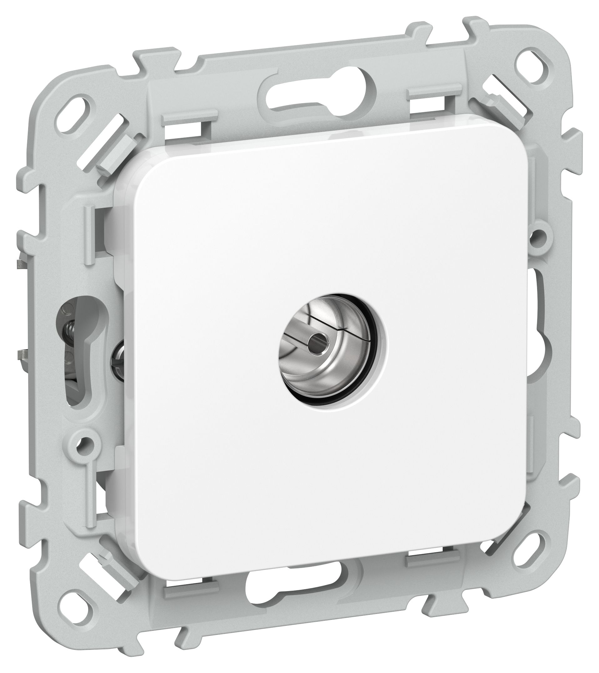 FLITE Розетка TV оконечная тип F РТВф-1-1-1-ФлБ скрытой установки белый (FI-A10-O-K01)