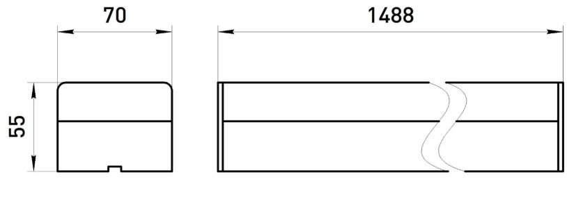 SML-12-WB-40K-В60 60Вт 4000K 7100Лм 1480х70х55 (Б0061019)