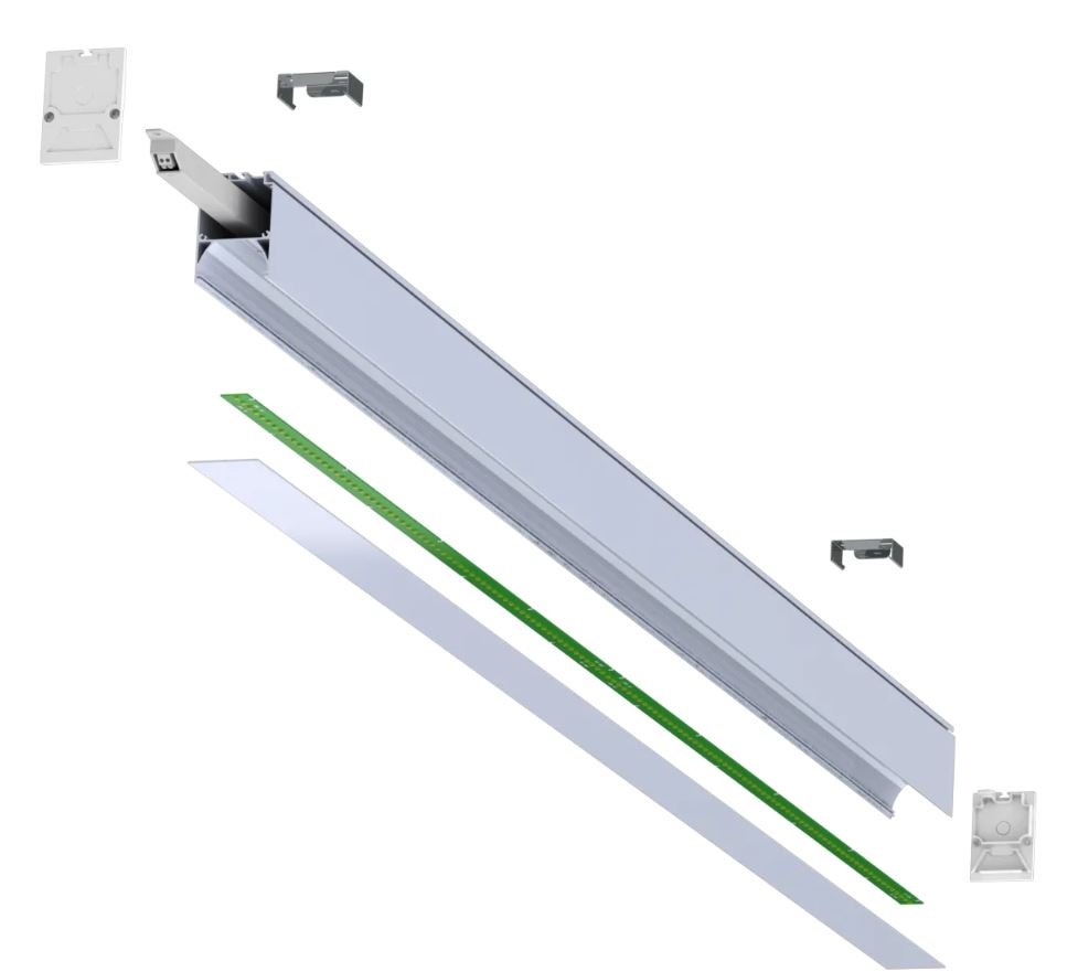 FLORA-36 OPAL-1540 36Вт 4000К IP40 3100лм, серый