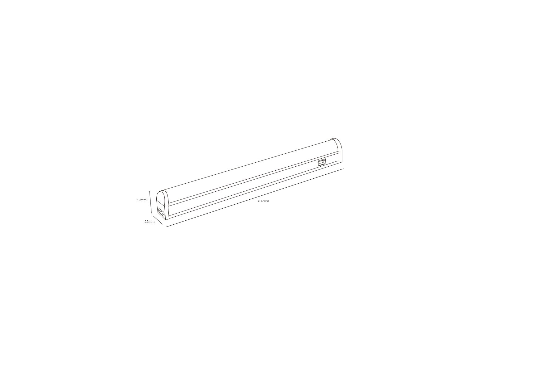 LLED-01-04W-4000-W 4Вт 4000K L314мм (Б0017422)