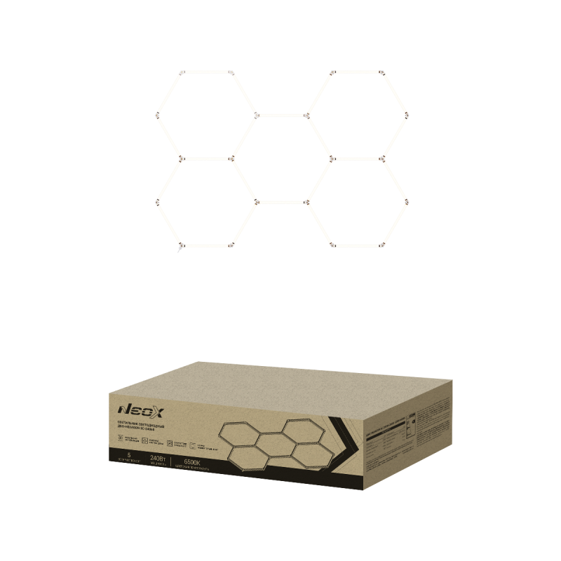 ДБО-HEXAGON 5С-24065 240Вт 230В 6500К 1628х2380мм