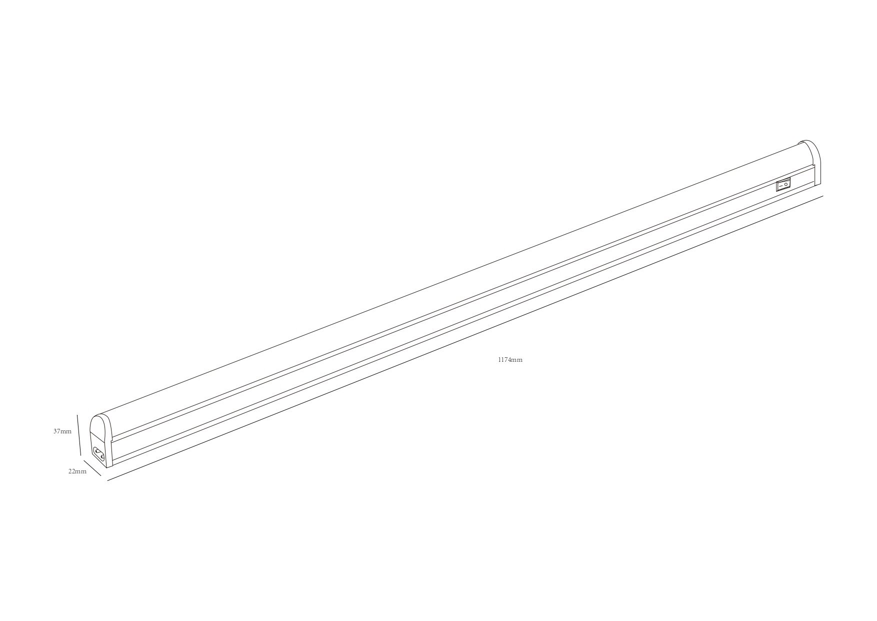 LLED-01-16W-4000-W 16Вт 4000K L1174мм (Б0017428)