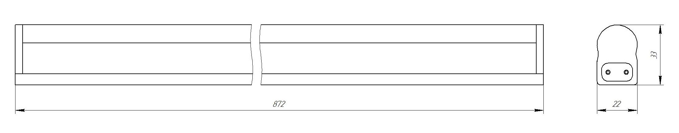 LLED-01-12W-6500-W 12Вт 6500K L874мм (Б0019780)