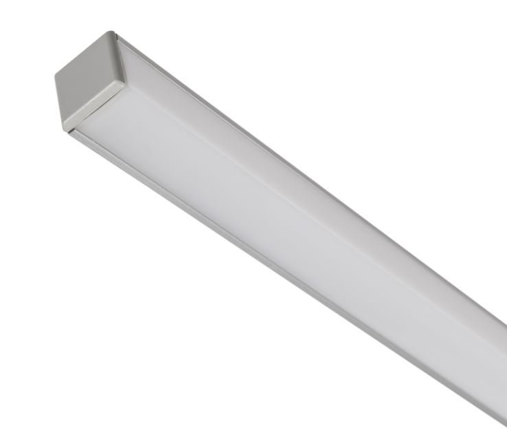 Профиль алюминиевый для LED ленты 1616 2м опал (LSADD1616-SET1-2-N5-1-12)