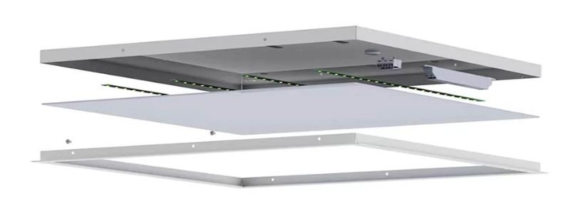 AVRORA-32/opal-sand 32Вт 4000К IP20 3700лм 603х603 универс. для потолка Грильято