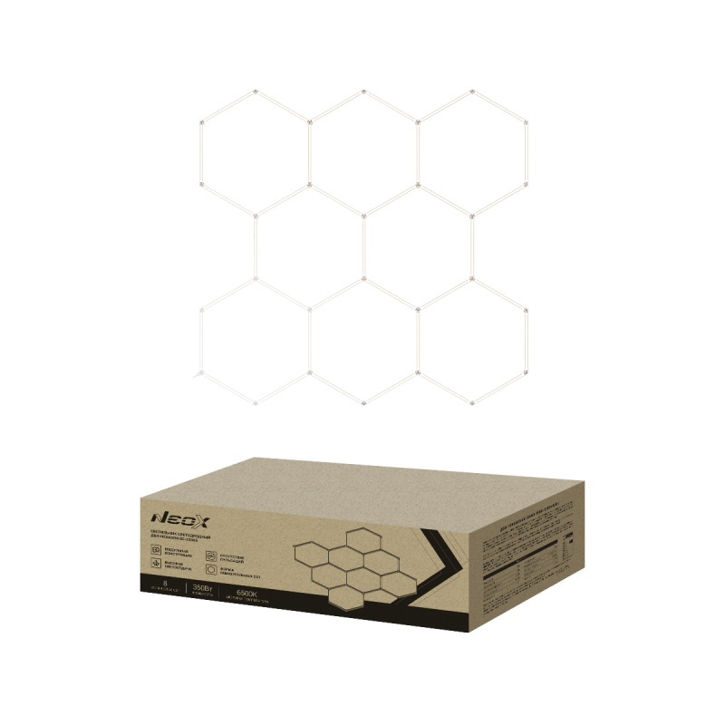 ДБО-HEXAGON 8С-35065 350Вт 230В 6500К 2350х2442мм