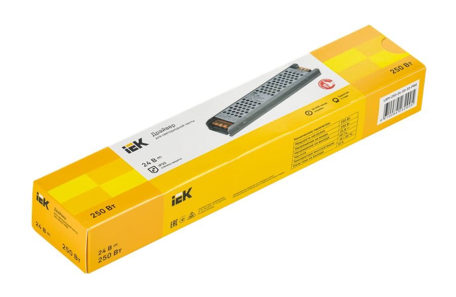 Драйвер LED ИПСН-PRO 250Вт 24В клеммы IP20 (LSP1-250-24-20-33-PRO)