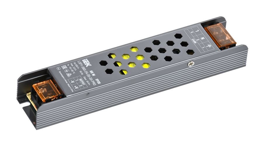 Драйвер LED ИПСН-PRO 60Вт 24В клеммы IP20 (LSP1-060-24-20-33-PRO)