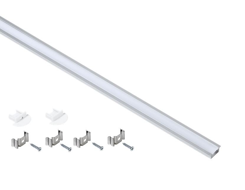 Профиль алюминиевый для LED ленты 2207 2м опал (LSADD2207-SET1-2-V4-1-08)
