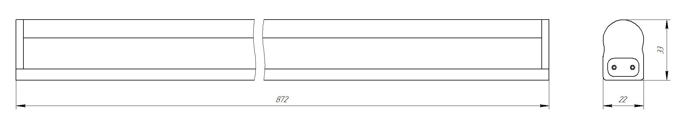 LLED-01-12W-4000-W 12Вт 4000K L874мм (Б0017426)