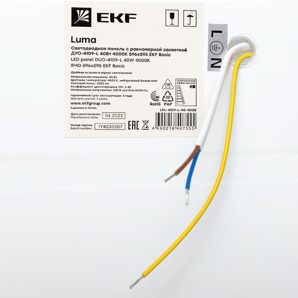 ДУО-4109-L Опал равномер. 40Вт 4000К Basic (LPL-4109-L-40-4000)
