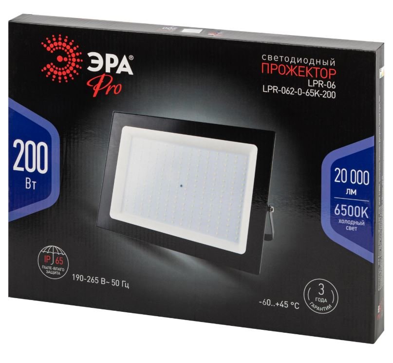 PRO LPR-062-0-65K-200 200Вт 6500K IP65 (Б0064695)