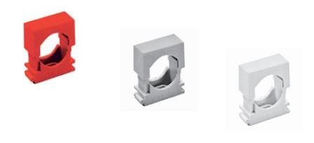 Ecoplast крепеж раздвижной для труб D24-34, АБС, красный (20 шт) (49532-20)
