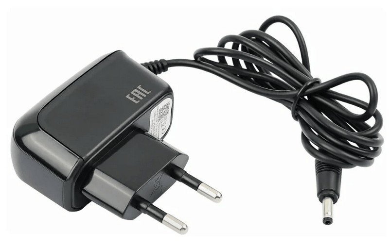 Блок питания 9V, 1A Г-образный черный