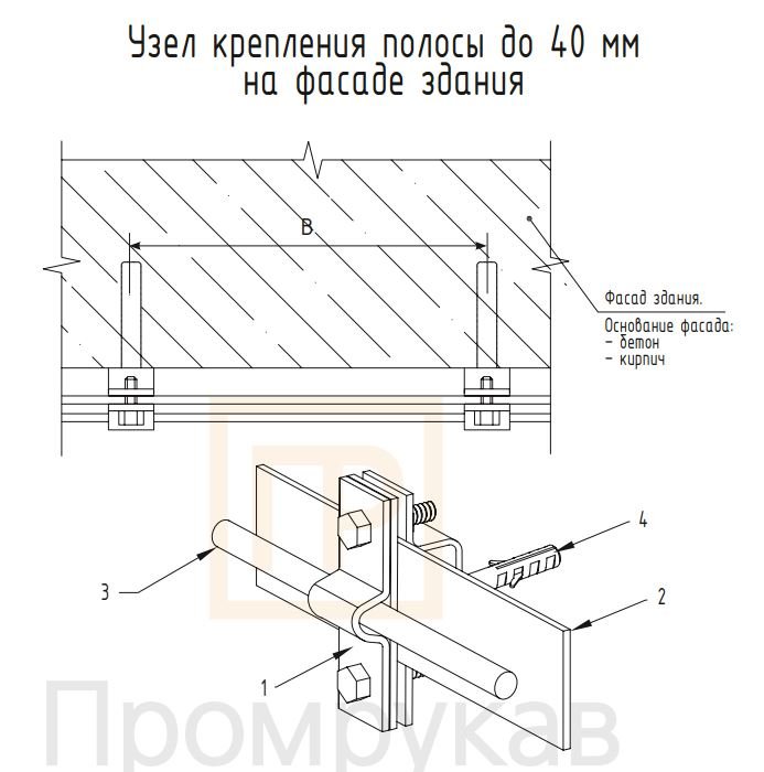 Держатель для полосы и прута TDZ (PR08.12687)